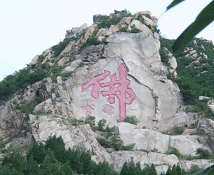 书法家松杨先生题写的佛字
